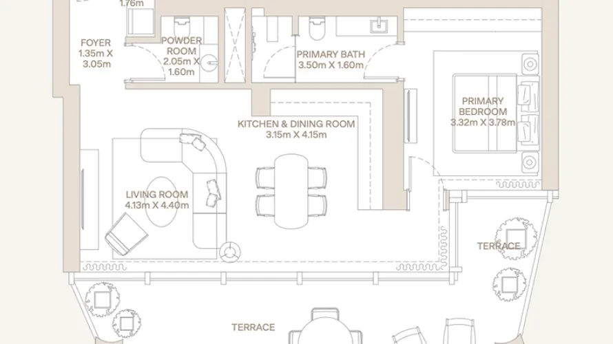 Apartamento de 1 dormitorio en DIFC, UAE No. 181 № 6