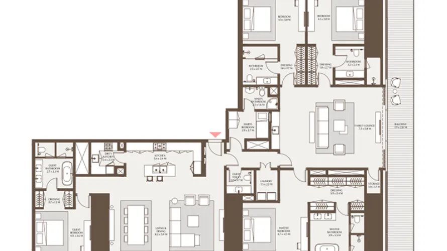 Apartamento de 1 dormitorio en DIFC, UAE No. 180 № 5