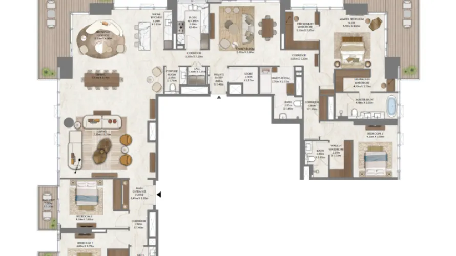 Apartamento de 1 dormitorio en DIFC, UAE No. 182 № 6