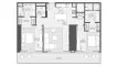2 dormitorios Apartamento plano «2BR», Akala