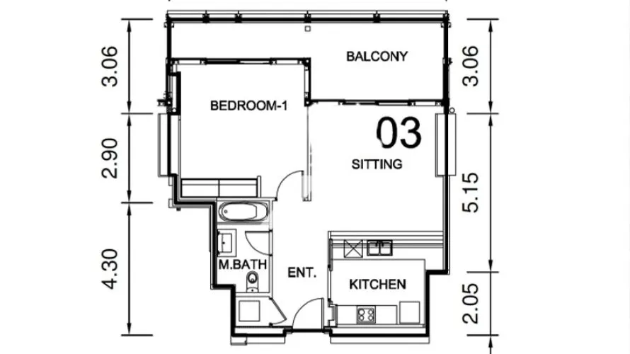 Appartement de 1 chambre à DIFC, UAE No. 224 № 4