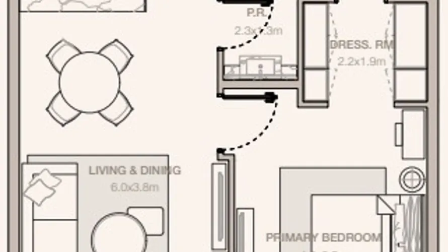 Appartement de 1 chambre à DIFC, UAE No. 342