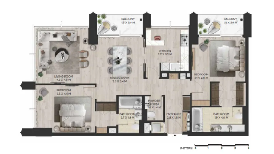 1 bedroom apartment for sale , DIFC, Dubai, UAE No. 179 № 9