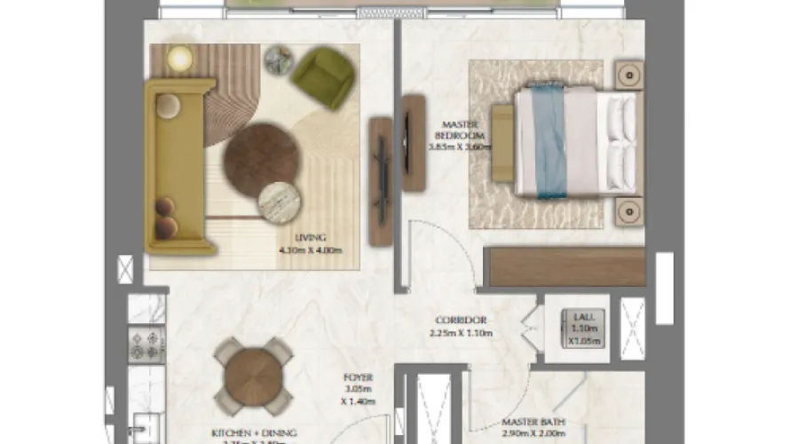 1 bedroom apartment for sale , DIFC, Dubai, UAE No. 182 № 3